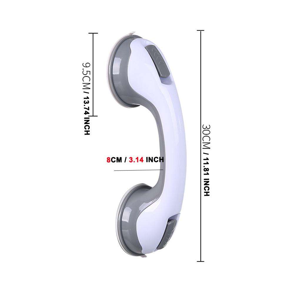 Поручни для ванн и душевых кабин Поручень с присоской, Съемные поручни для ванны для пожилых детей, Безопасный поручень для ванной комнаты Не требует сверления Водонепроницаемый