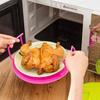 Кухня с ручкой Пластик Нагрев Микроволновка Штабелируемая Крышка Тарелка Подставка Полка Охлаждающая стойка