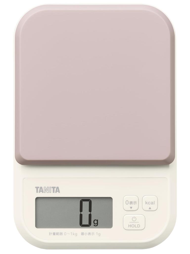 Tanita Digital Cooking 1g Calorie Hold Kitchen Cooking KJ-120 Scale, Pink, Increments, Mode, Mode, Scale,