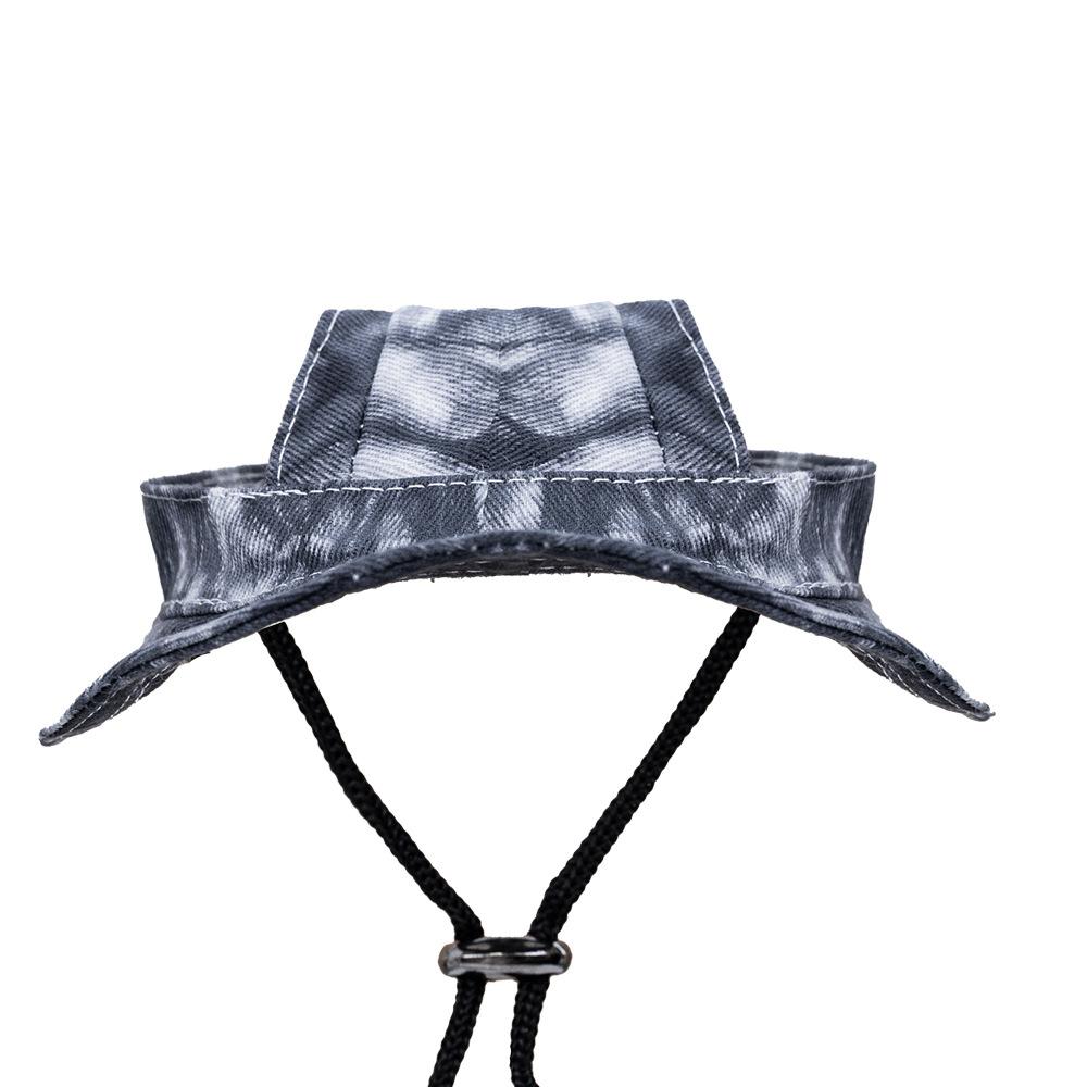 Окрашенная завязками шляпа для домашних животных с отверстиями для ушей, солнцезащитный крем для собак, щенков, бейсболка для собак, летняя кепка для кошек, солнцезащитная шляпа для маленьких собак, уличная походная шапка