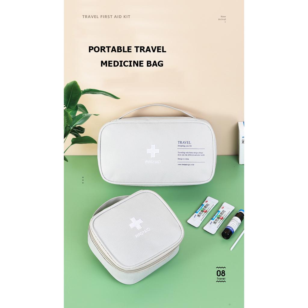 Portable Medicine Bag Cloth Medical Kit Travel Medical First Aid Kit Home Outdoor Emergency Child and Student Health Kit