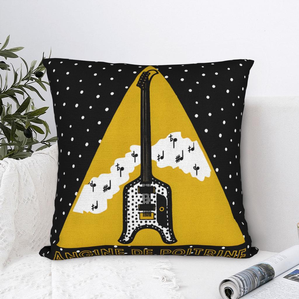 Metal Angine de Poitrine Rock Music Square Pillowcases Polyester Home Cushion Case Creative Decorative Pillow Cover