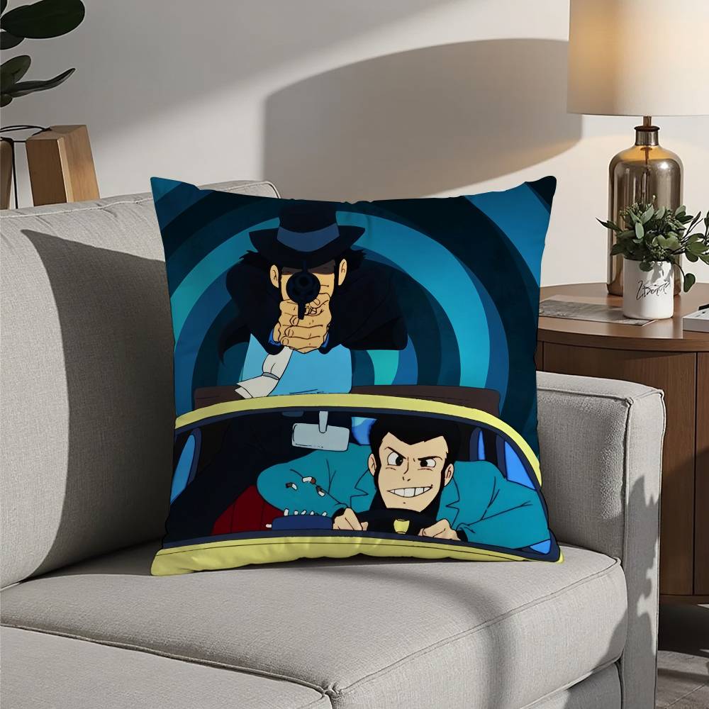 A-Arsene Lupin The Third Pillow Case Sofa Decorative Home Double-sided Printing Short Plush Cushion Pillow Cover Holiday Gift