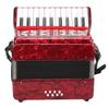 22-Key Mini Accordion for Beginners, Includes Strap and Cleaning Cloth, 8 Bass, and 8 Basses, Perfect for Music, Practice, and Practice with This Mini