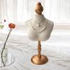 Necklace Display Stand Jewelry Organizer Showing Bust Pendant Chain Mannequin for Dresser