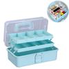 Пластиковый ящик для хранения рукоделия Трехслойный переносной ящик для инструментов Новый ящик для хранения швейных принадлежностей