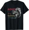 Симпатичная футболка с белкой ADHD Футболки Подарок Унисекс Футболка