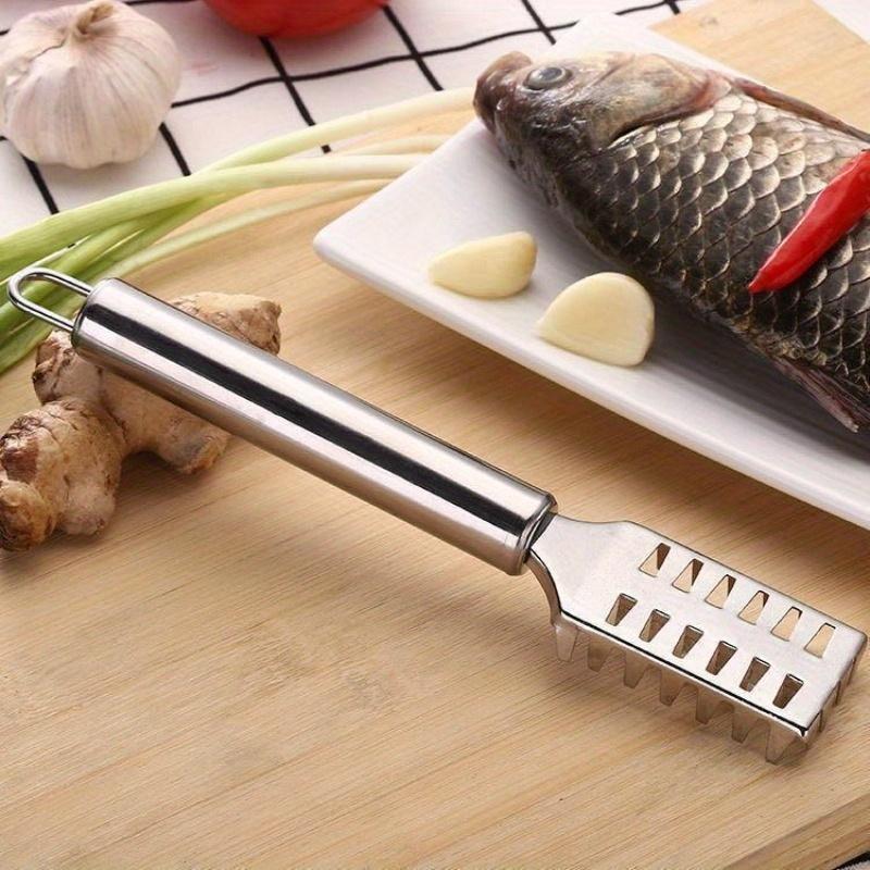 Stainless Steel Fish Scale Scraper, Household Fish Scale Remover, Efficient Fish Scale Planer, Kitchen Fish Cleaning Tool, Durable Fish Scale Brush