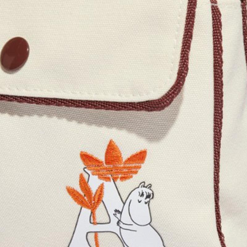 Adidas Коллаборация Муми-тролли Поясная сумка из переработанного материала Обычная Женская Слоновая кость Adidas IC5285