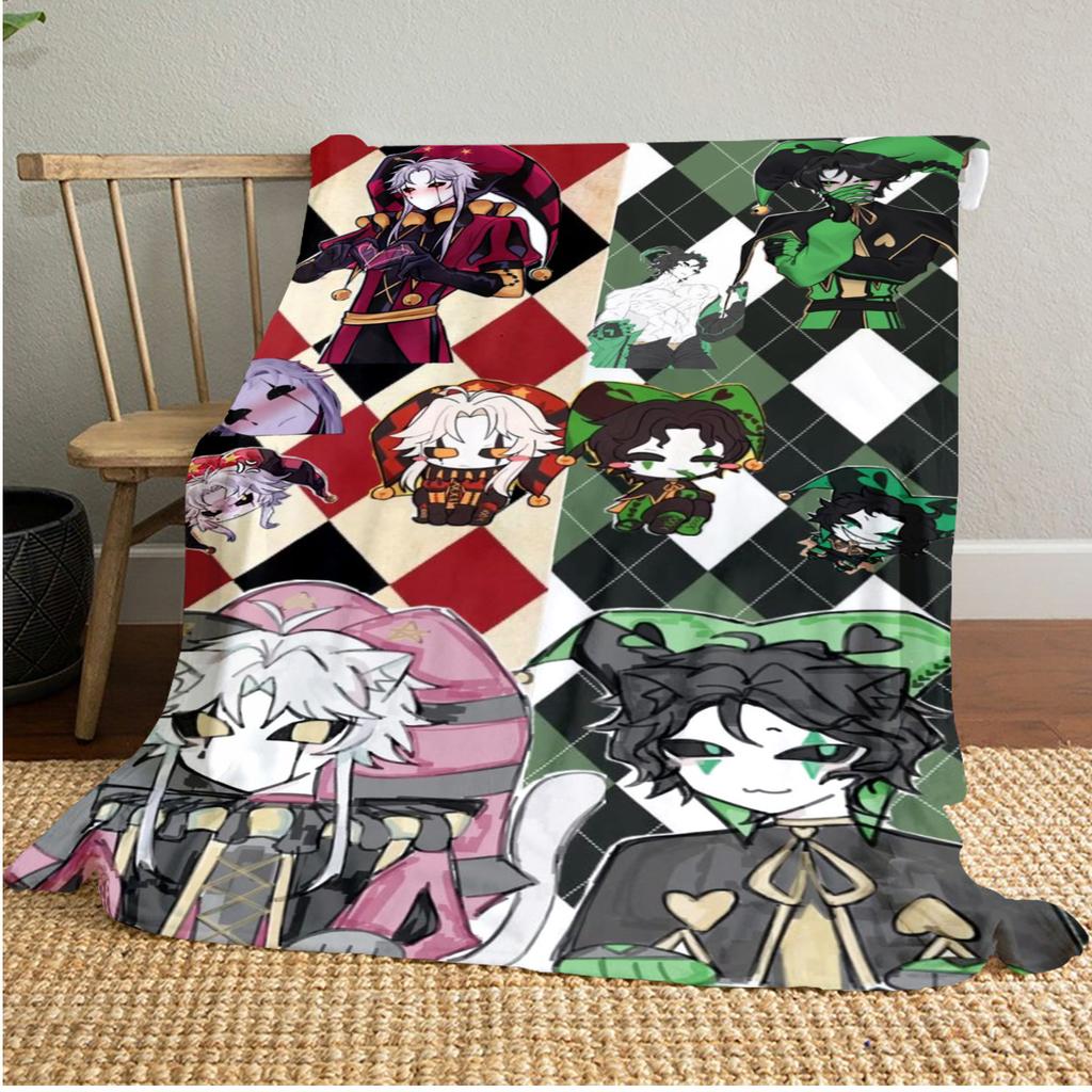 Pierrot Plush Blanket Soft Comfortable All Seasons blanket Sofa Office Naps blanket Outdoor Travel throw Perfect Gift