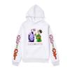 Mens Hooded Sweatshirt Anime Print Oversized Streetwear Pullover Cotton Blend Warm Fleece Lined Fall Winter