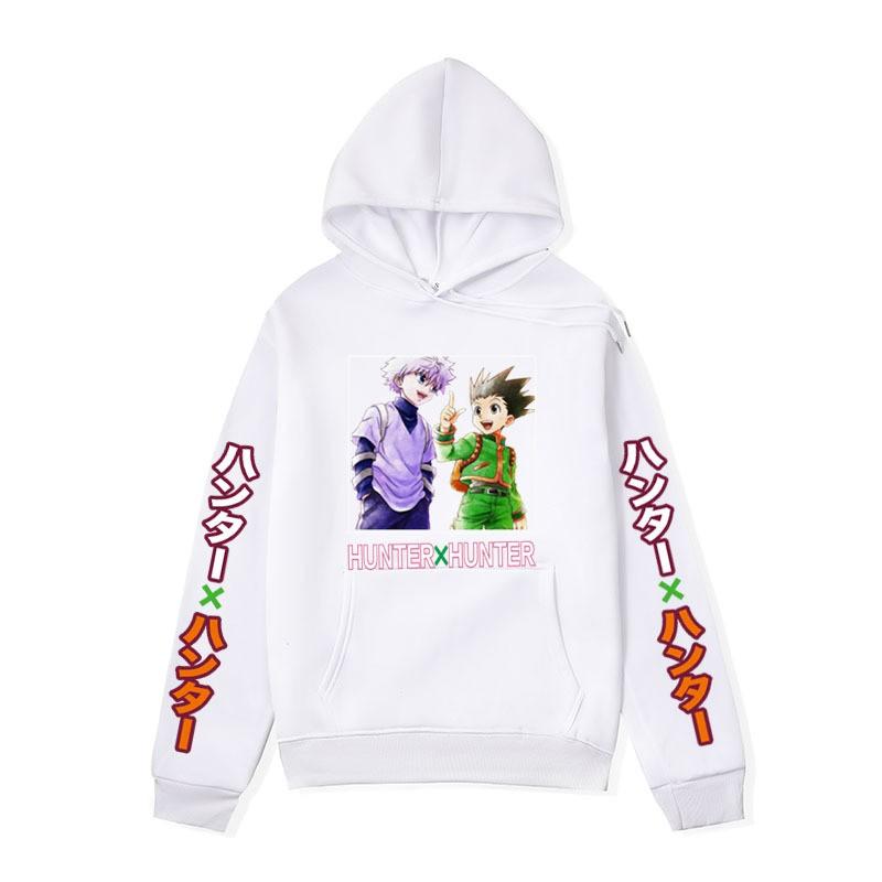 Mens Hooded Sweatshirt Anime Print Oversized Streetwear Pullover Cotton Blend Warm Fleece Lined Fall Winter