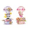 Loz Mini Sakura Hot Air Balloon Blocks Bricks Creative Lighting Assembly Model Toy Ornaments Friends Children No Box