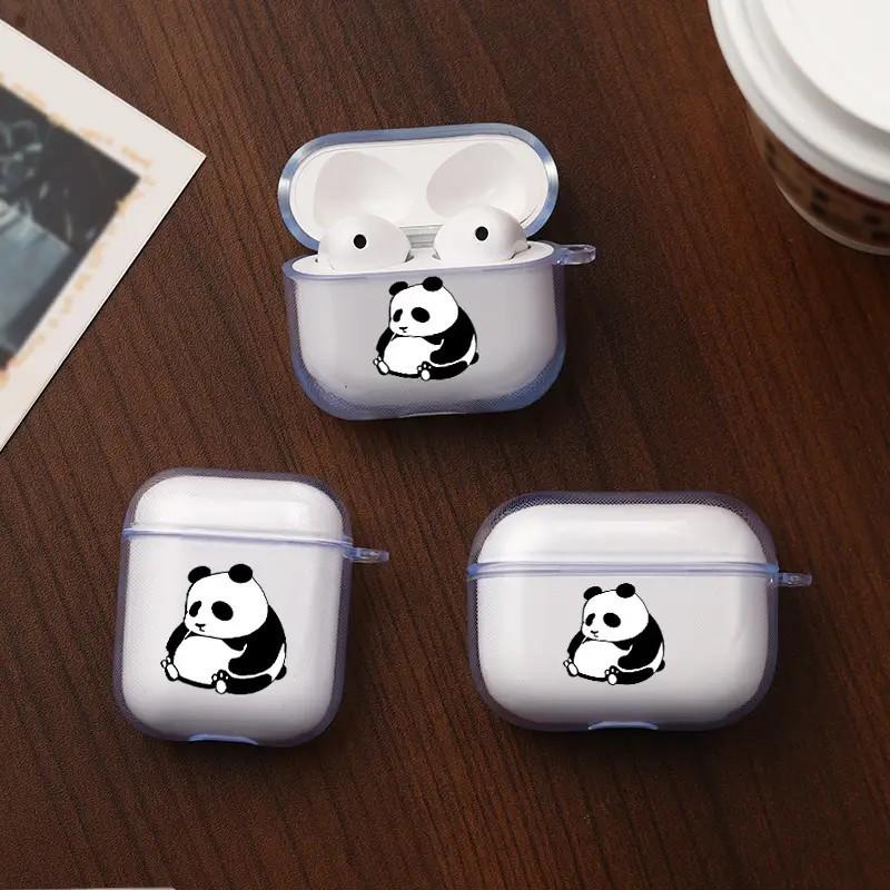 Ins прозрачный панда подходит для AirPods1/1-го поколения защитный чехол Apple pro/1 беспроводная bluetooth гарнитура чехол