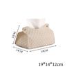 Tissue Box Scandinavian Home Living Room Decoration Tissue Box Leather Tissue Holder Tissue Extractor Toilet Paper Holder