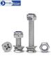 Набор шурупов с потайной головкой под крестовый шлиц из нержавеющей стали 304 с гайками против самоотвинчивания, винты с полукруглой головкой, гайки и шайбы