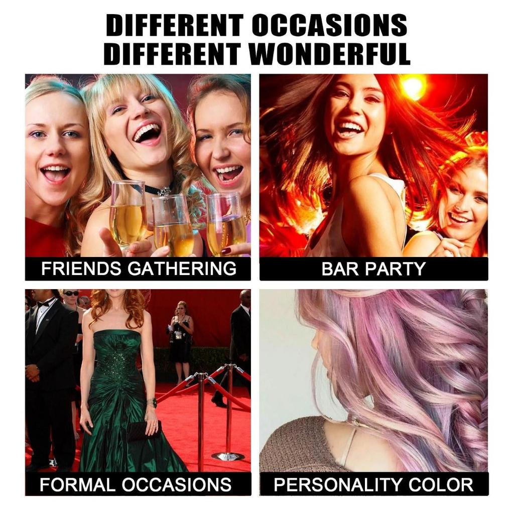 Лак для волос, одноразовый праздничный блестящий лак для окрашенных волос, быстро и легко окрашивать, не повреждая волосы