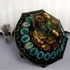 Insect Life Cycle pattern umbrella, portable and foldable design, 8 ribs, a casual accessory for Halloween, Christmas, and birthday gifts.