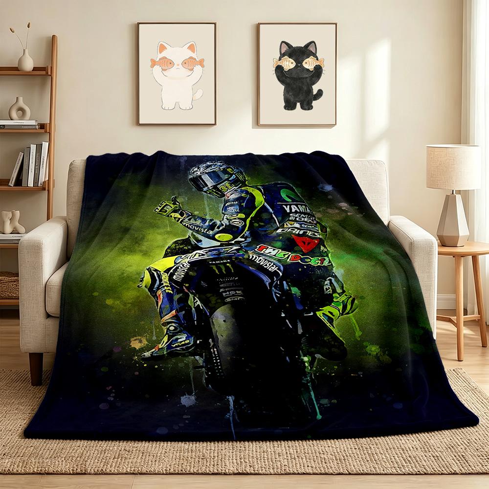 Rider Flannel Blanket Throw Blanket Soft Warm Sofa Bed Camping Car home Decor Unique Christmas Gift C9302806