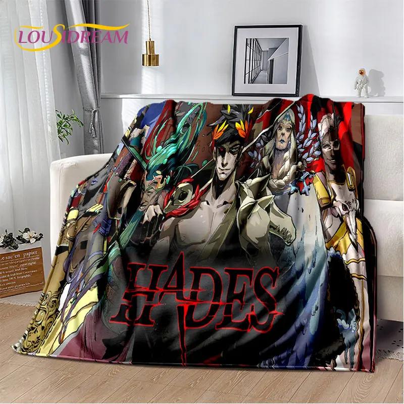 Hades Zagreus Game Gamer, мягкое плюшевое одеяло, фланелевое одеяло, одеяло для гостиной, спальни, кровати, дивана, чехол для пикника, детское одеяло