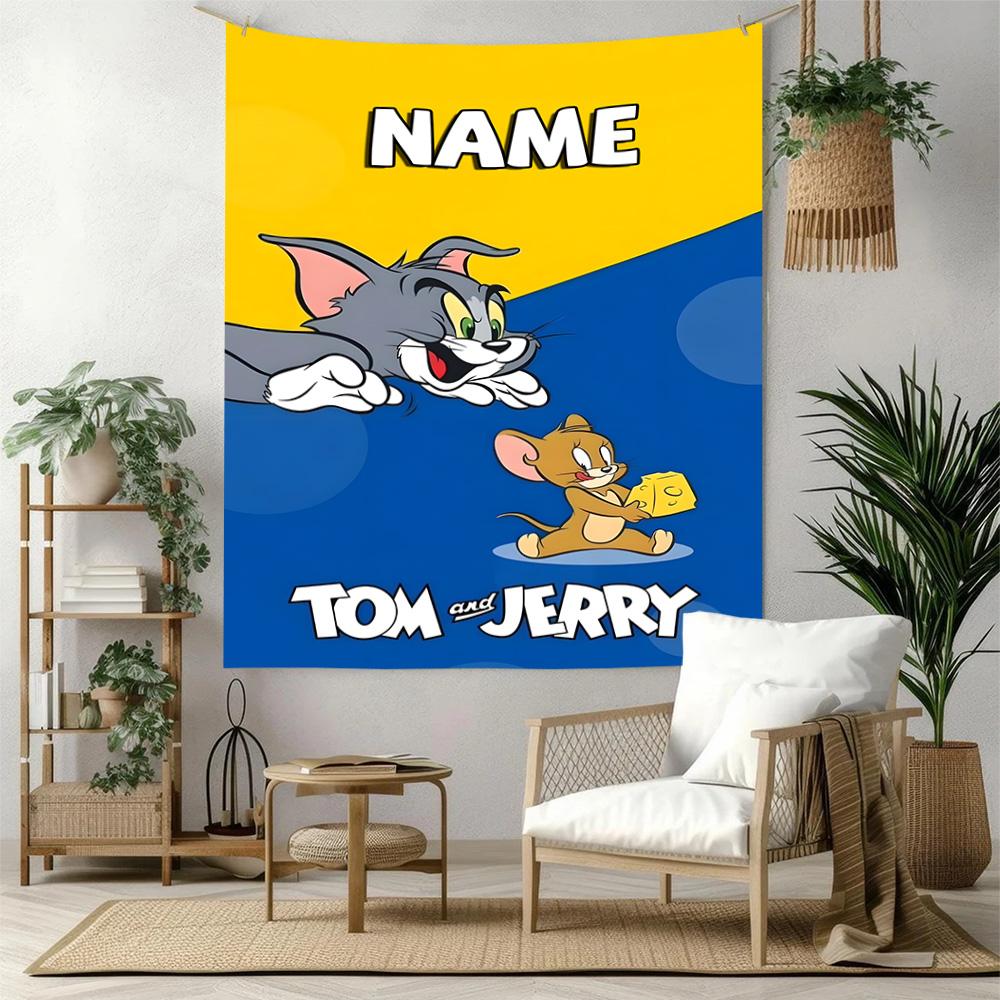 Warner Bros Works Custom Your Name Wall Decor Tapestry Art For Pet Memorial Birthdaywedding Party Backdrop Family Gift