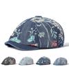 Denim Octagonal Hat Women's Print Newsboy Cap Girl Denim Cap Forward Hat Painters Hats