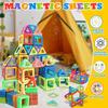 DIY Montessori Magnetic Tiles Magnetic Toys for Boys Girls Magnetic Blocks Building Set for Toddlers Educational Toys Kids Gifts