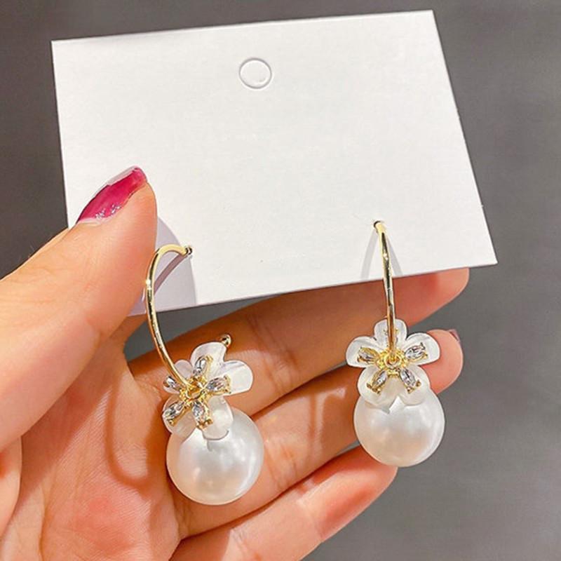 2022 Корейские Модные Элегантные Блестящие Круглые Белые Красные Шампань Циркониевые Серьги-Кольца Подвески Круг Шар Бусина Подвеска Висячие Женские Подарок