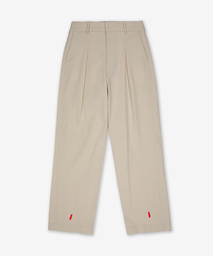 WOERA Wide Leg Pants - Beige / N1029Beige02
