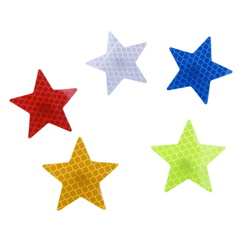 Five-pointed Star Reflective Stickers Car Exterior  Accessories Car Safety Mark Car Stickers