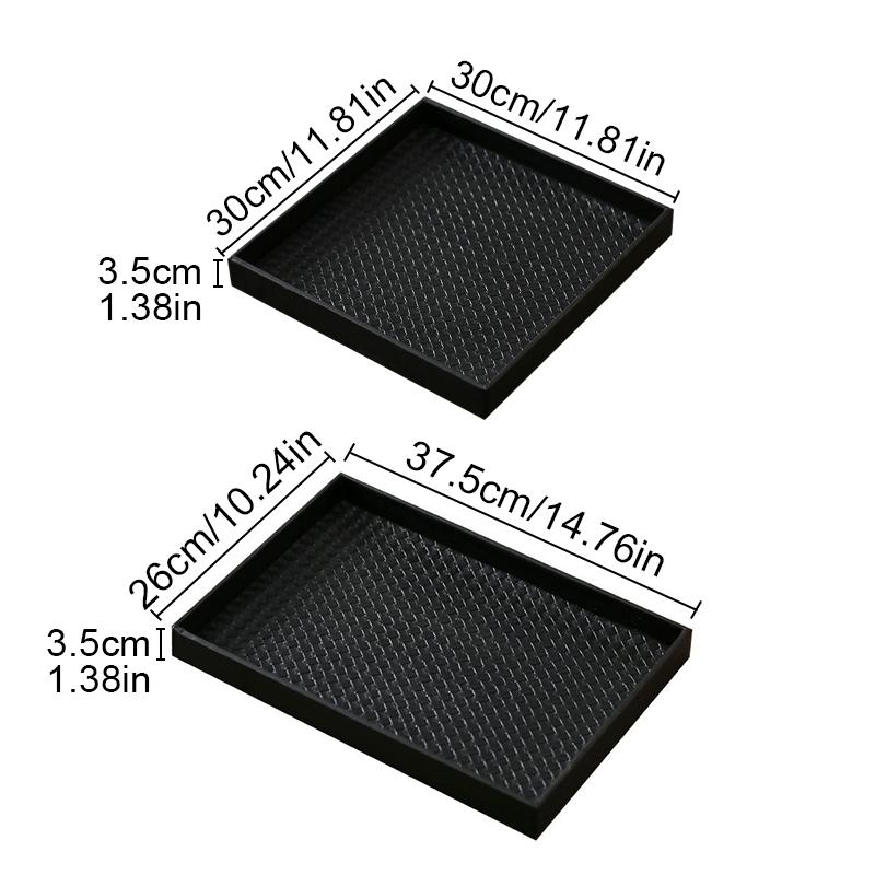 Поднос для чая ручной работы, косметика, квадратный поднос, хранение еды, тарелка для дома, свадьбы, вечеринки, искусственная кожа, орнамент, дерево, уникальные мелочи, аксессуары