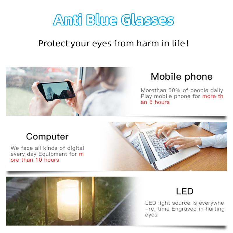 New High Quality Men'S And Women'S Anti Blue Light Photochromic Glasses Literary Retro Small Square Frame Glasses Frame