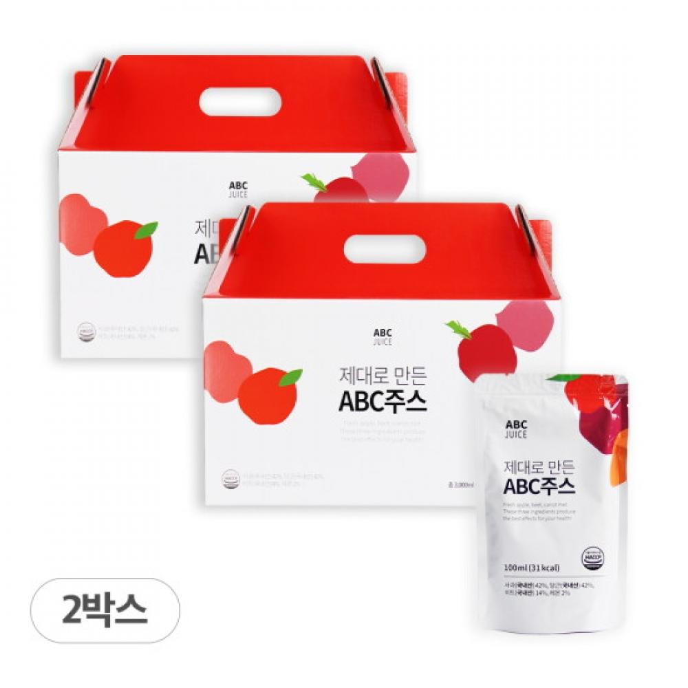 Kim Jae Sik Health Food Properly Made Abc Juice 100ml X 30 Packs X 2 boXes 60