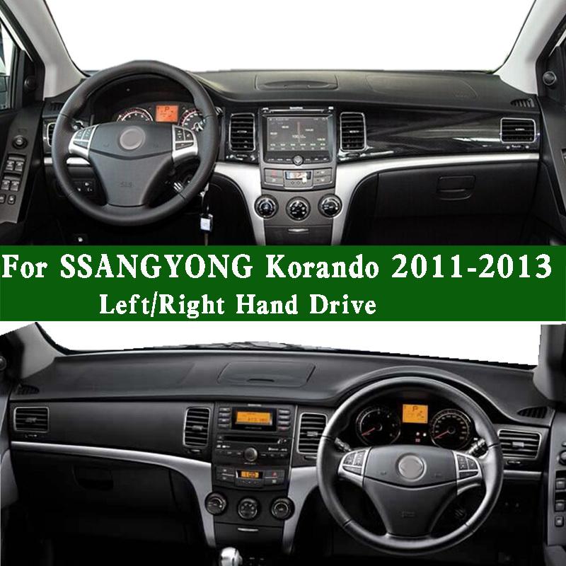 For SsangYong Korando C LE NZ CK 2011 2012 2013 Dashmat Dashboard Cover trument Panel Protective Pad Dash Mat Anti-Dirt Proof