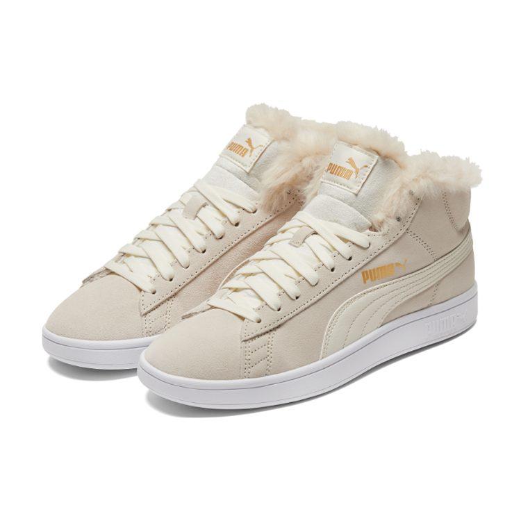 Puma Кроссовки Smash V2 Mid Top Бежевый/Белый Женские 385005-02