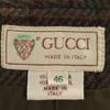 Gucci Шерстяной винтажный костюм-юбка в клетку, комплект, женский, б/у, 80-е, сделано в Италии