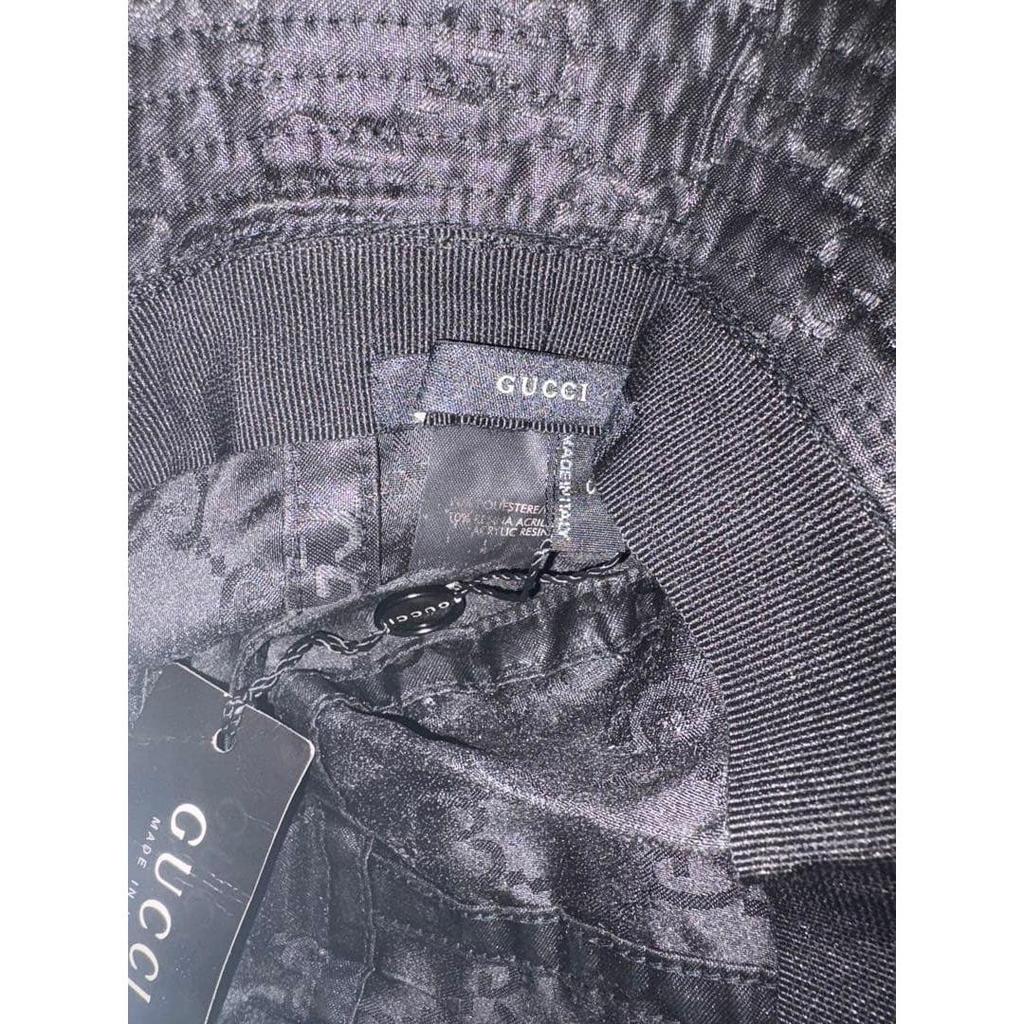 Б/у, абсолютно новый, неиспользованный, с биркой, панама GUCCI, узор GG, панама, черный