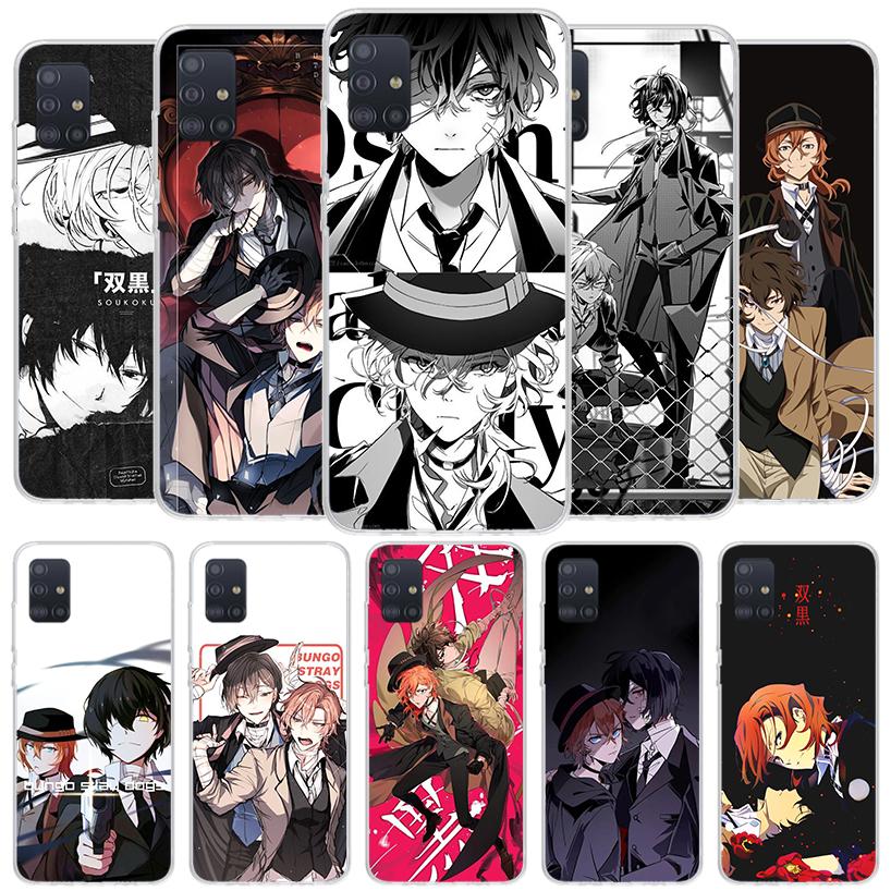 Чехол для телефона Bungo Stray Dogs Double Black Cover для Samsung Galaxy A12 A22 A32 A52 A72 A02S Чехол для телефона Note 20 Ultra 10 S10 Plus
