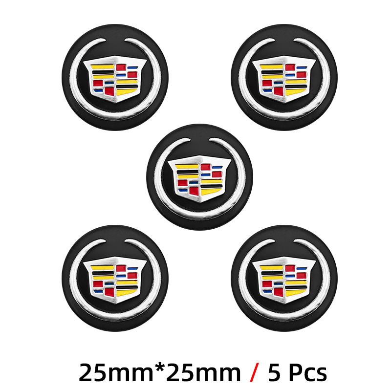 21mm/25mm Car Key Emblem Stickers Auto Door Keyhole Logo Decal For Cadillac Escalade CTS ATS SRX STS XT5 XT4 XT6 XTS CT4 CT6