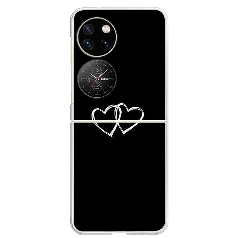 Для Huawei P50 Pocket Чехол Прозрачный Жесткий ПК Задняя Крышка Телефона Для Huawei Pocket 2 Чехлы P50 P 50 PocketS S Чехлы Capa
