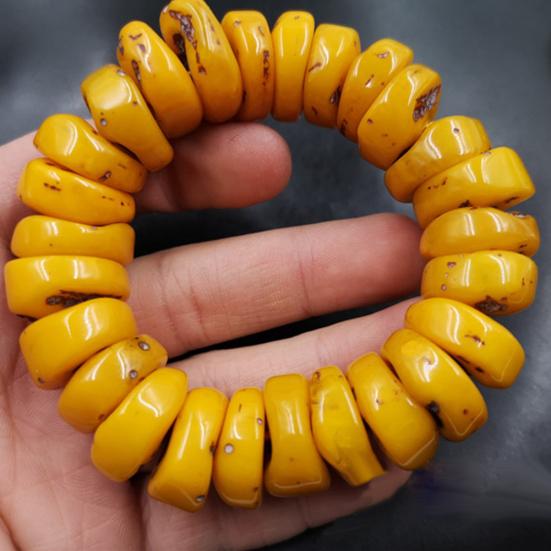 Beauty Earrings Fashion Natural Amber Beeswax Abacus Beaded Bracelet Hand Ornaments Accessory Gift
