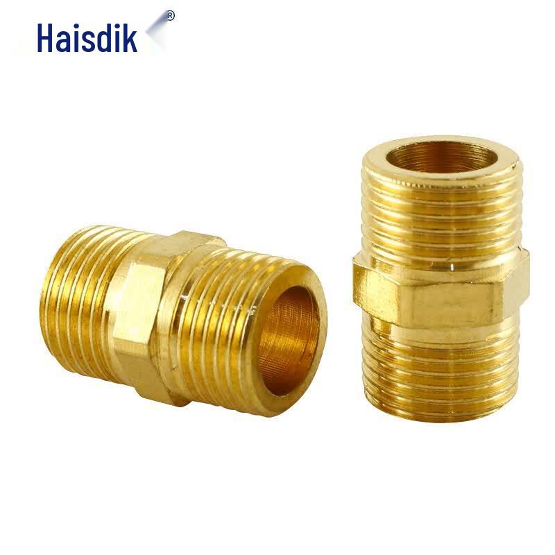 Haistike Прямой соединитель латунный двойной с наружной резьбой
