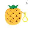 1 шт., милый плюшевый кошелек в форме фруктов, арбуз, ананас, оранжевый, клубника, кошелек, сумка, брелок, карман, детский мешочек для монет, кошелек