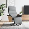 VidaXL Recliner with Footrest Light Grey Fabric 356601