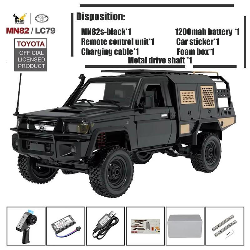 BAYH7 BAYG3 MN82 MN82 Pro Внедорожник-скалолаз на радиоуправлении 1:12 Полный масштаб 4WD Для Toyota LC79 Симуляция RC Модель Игрушка RC Машина