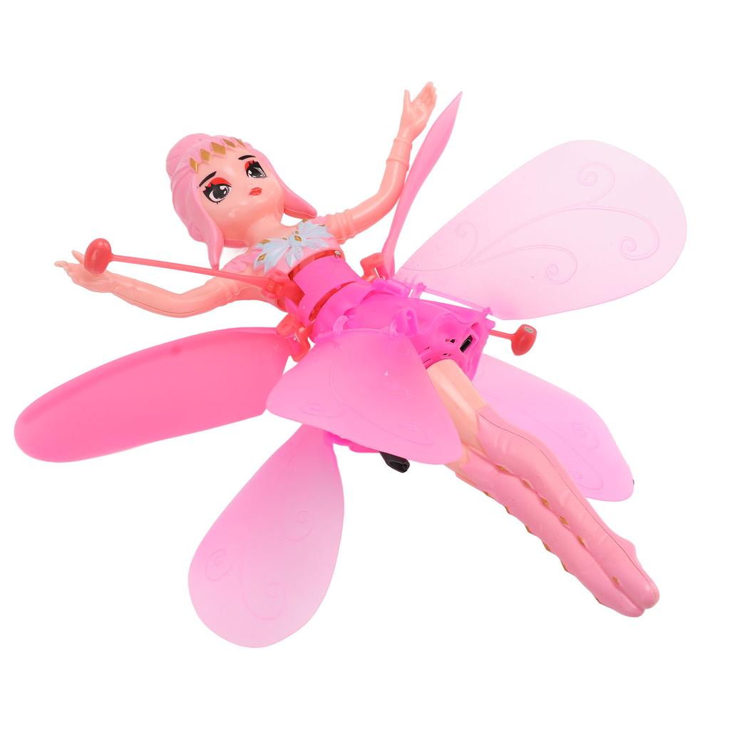 Летающие Девочки Игрушки Интеллектуальная Индукция Автоматическая Защита от Отключения Питания Летающие Куклы для Начинающих Детей Розовый