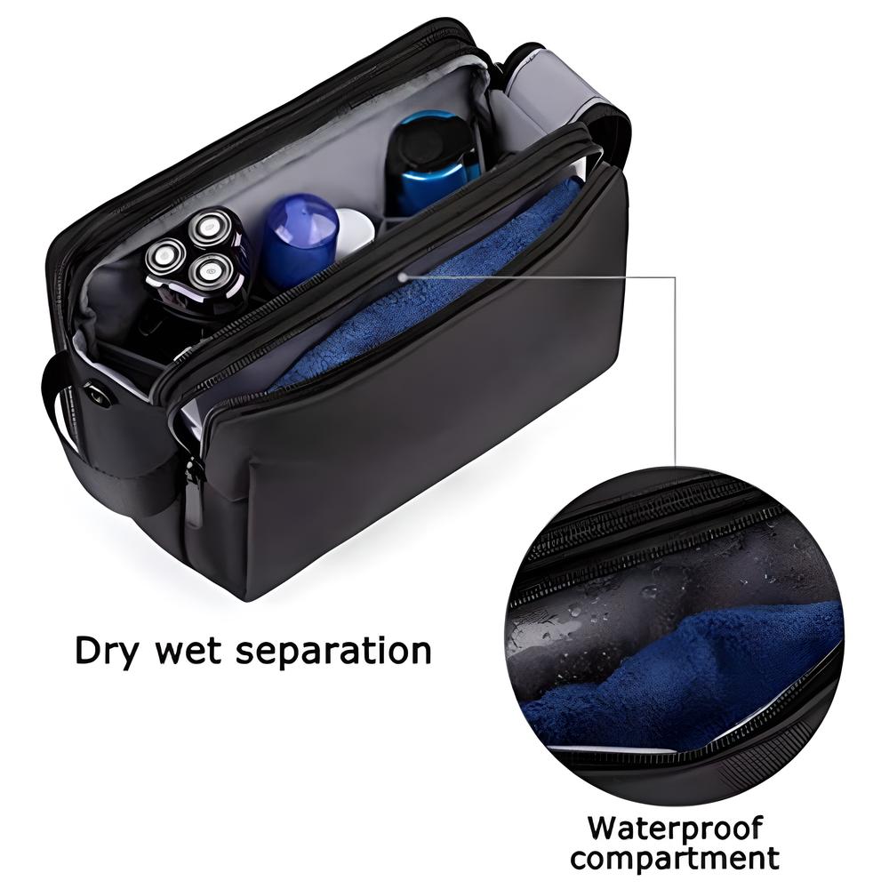 Дорожный органайзер для туалетных принадлежностей Dopp Kit Многослойный с множеством карманов для косметики, зубной щетки, сумка для хранения, повседневная однотонная сумка