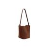 Real Leather Women's Bag New Frosted Cowhide Bucket Bag Women's High-end Single Shoulder Crossbody Bag
