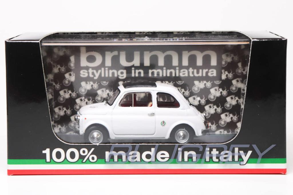 BRUMM 1/43 FIAT ABARTH 595SS STRADALE 1965 White