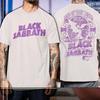 2025 Black Sabbath Астон Вилла Назад Финальное Шоу Печатная Футболка с Коротким Рукавом Летняя Хлопковая С Круглым Вырезом Свободная Мужская Женская Принт